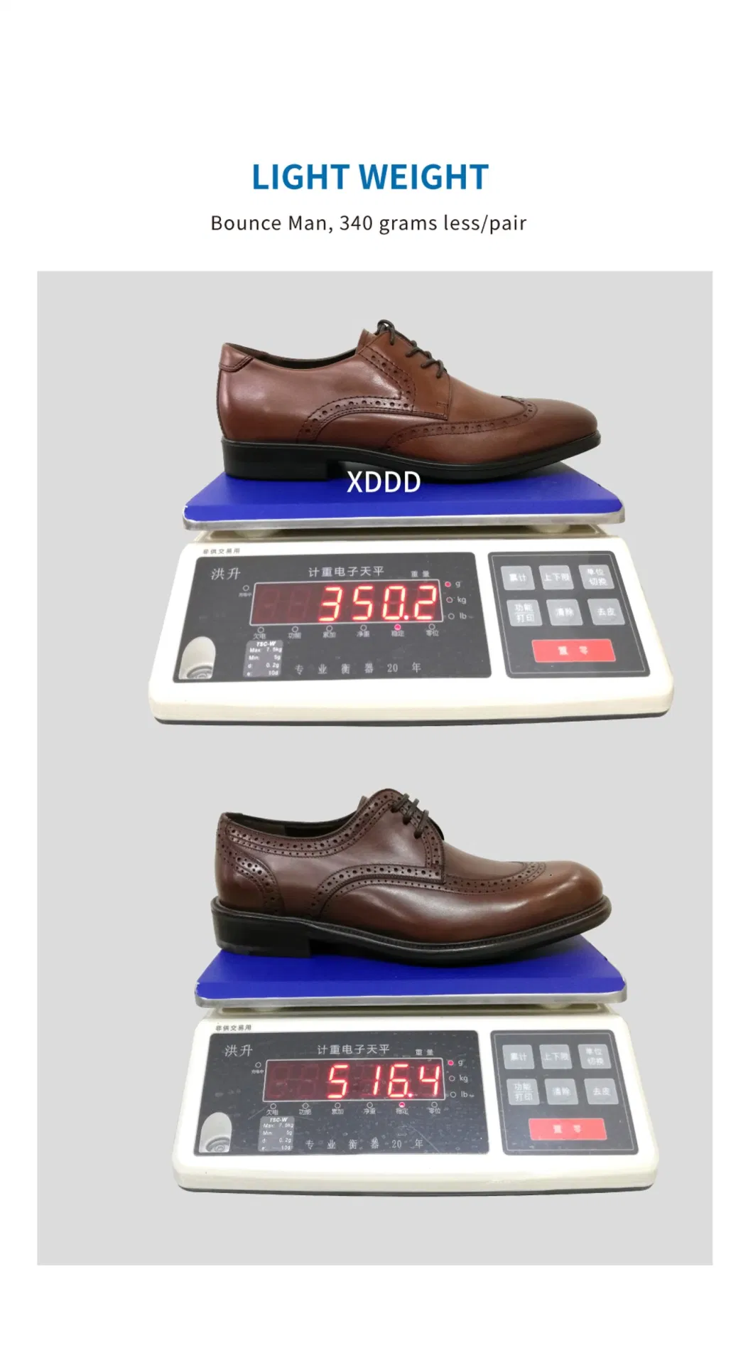 Bounce Man Plain Toe Shoes for Men&prime; S